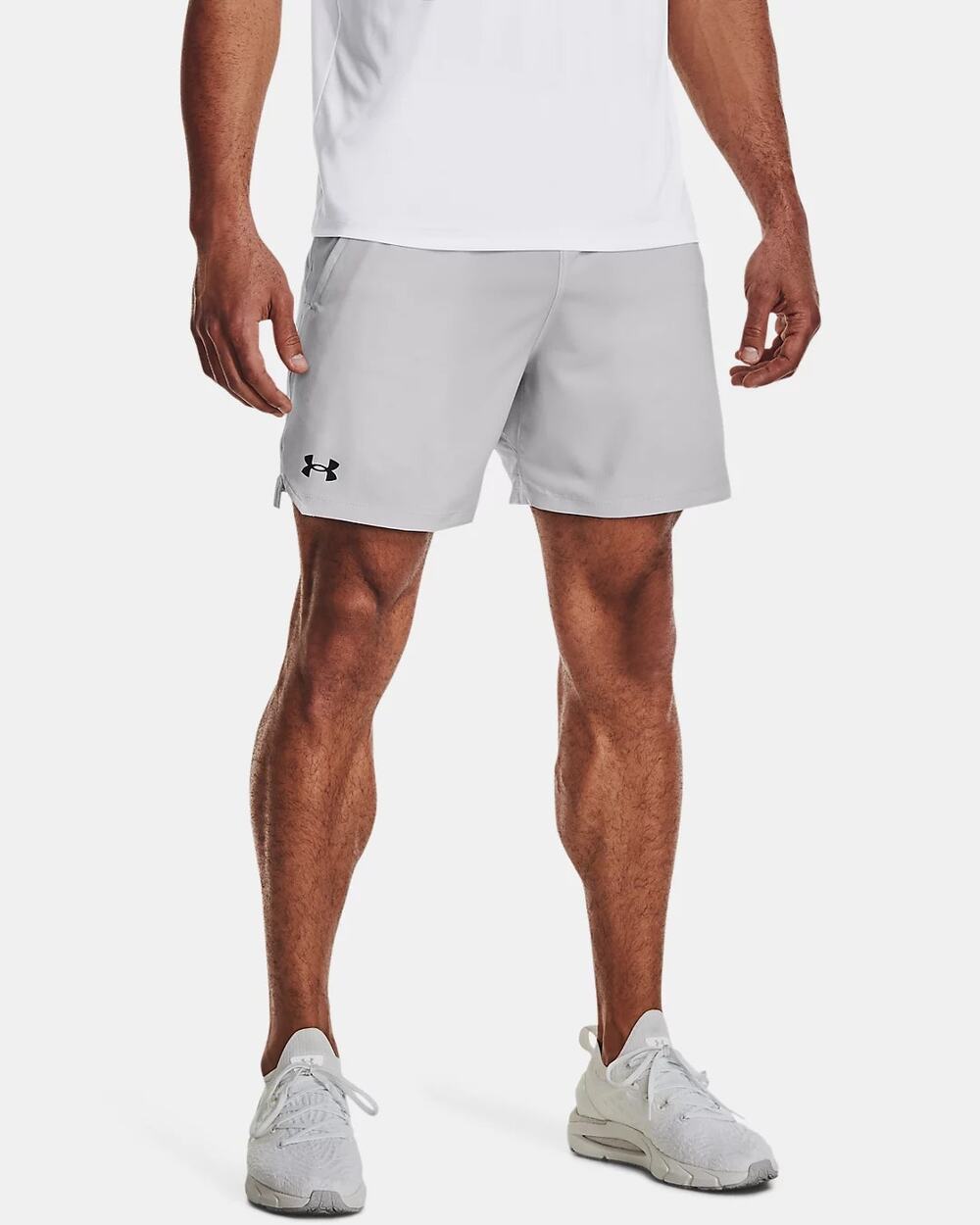 NWT Under Armour Men's Vanish Woven Men's 6" Shorts in Halo Gray size XL